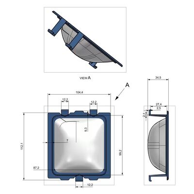 Proofer Cup 1.67"x1.56"x0.51" with PET Mesh Pocket for Dough Fermentation