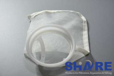 Food Industry 200 Micron Mesh Filter Bags Low Elongation Plain Weave Custom Size