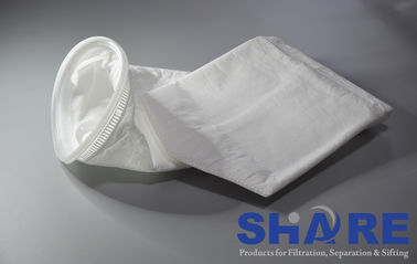 Food Industry 200 Micron Mesh Filter Bags Low Elongation Plain Weave Custom Size