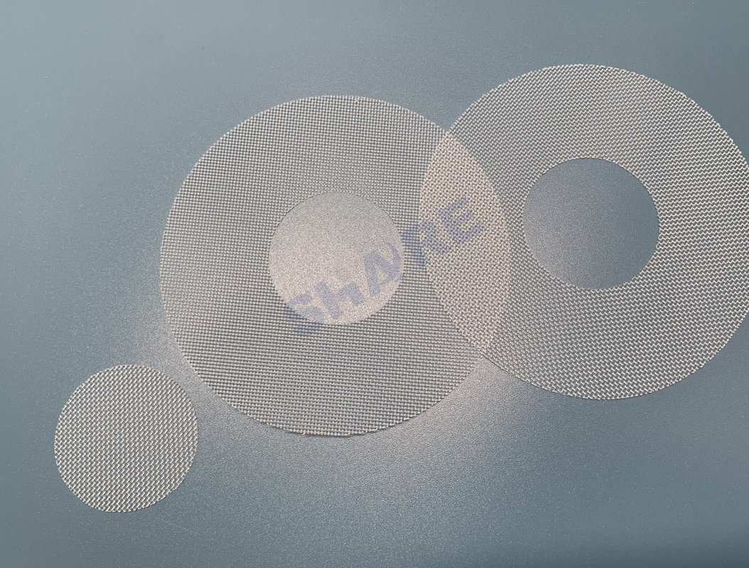 20 Mesh 900 Micron Nylon Mesh Filter Disc Cutted In Customized Diameter Shape