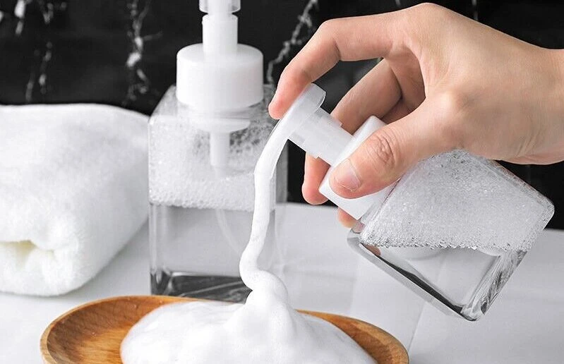Sanitizer Foam Pump Generator 8.5X13mm Soap Dispenser Filter, Clear PP Tube with Two Sides Nylon Mesh Screen