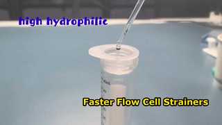 50ml ফ্লো সাইটোমেট্রি টিউব ফিল্টার সেল সাসপেনশনের জন্য 40 70 100 মাইক্রোন সেল স্ট্রেইনার